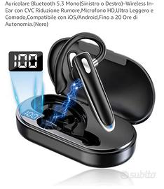 Auricolare Bluetooth 5.3 Mono Nero