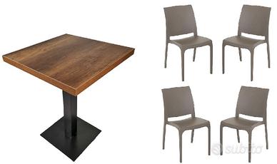 Set tavolo + sedie bar pizzeria ristorante locali