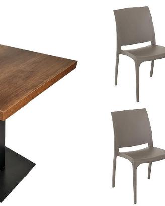 Set tavolo + sedie bar pizzeria ristorante locali