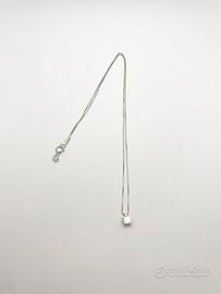 Collana oro 18KT diamante 0.25; SI2 G. IGI