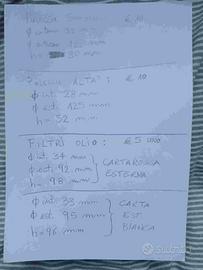 Filtri olio Ford Transit - Pulegge