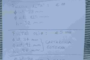 Filtri olio Ford Transit - Pulegge