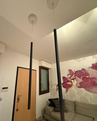 Lampadari Davide Groppi - 2 pezzi neri satinati