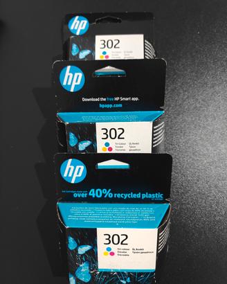 Cartucce stampante 302 tricolore HP originali