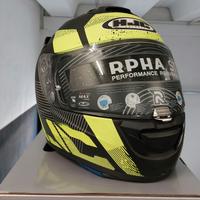 casco integrale moto uomo HJC RPHA ST black/yellow