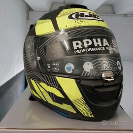 casco integrale moto uomo HJC RPHA ST black/yellow