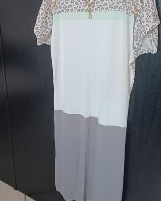 Vestito mezze maniche alta vestibilita' taglia M