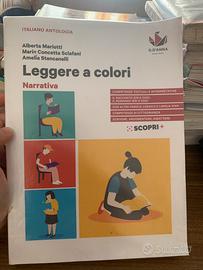 Libro Leggere a colori italiano antologia