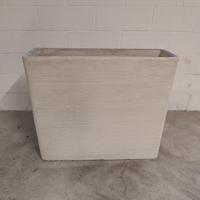 Vasi in resina 89x28x77h bianchi