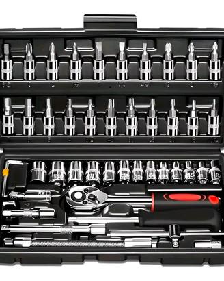 Chiavi Bussola Cricchetto 46 Pz Esagonale Cacciavi