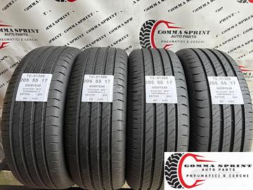 4 PNEUMATICI 205/55 R17 GOODYEAR ESTIVE SEMINUOVE