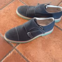 scarpa classica da uomo scamosciata blu n.45