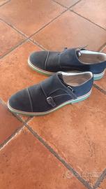 scarpa classica da uomo scamosciata blu n.45