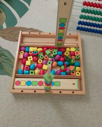 Gioco logica Montessori forme e colori 