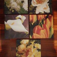 Stampe floreali su tela , quadretti design 