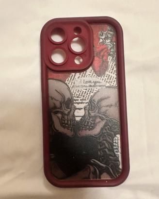 Cover Rosso Scuro con Teschi Bacianti