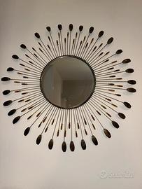 Specchio decorativo stile raggi di sole – 70 cm