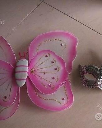 Ali fata farfalla più maschera