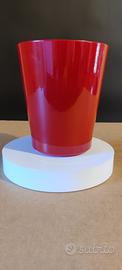 Vaso in ceramica rosso, porta piante fiori