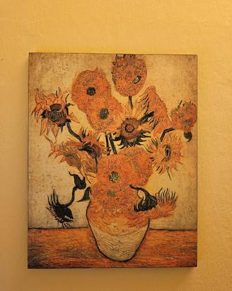 Quadro Van Gogh "Girasoli" - Stampa Forex 30x38cm