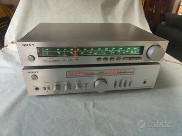 Sistema Amplificatore Sony TA-343 e RadioST-A-A35L