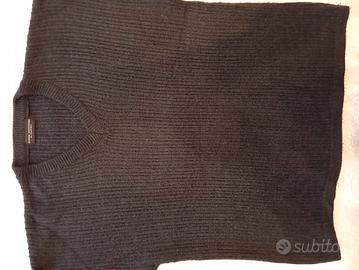 maglione uomo in misto lana scollatura a V 