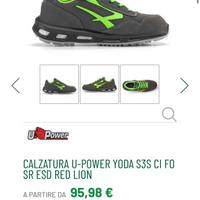 Scarpe antinfortunistiche Upower n43