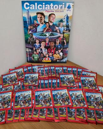 album calciatori panini 2025-2026 + 60 bustine nuo