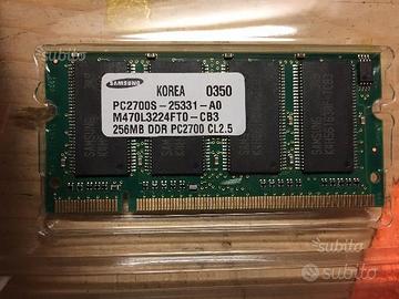 Coppia di memorie RAM per Notebook 512MB (2x256MB)