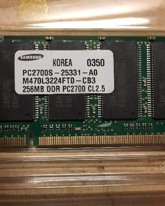 Coppia di memorie RAM per Notebook 512MB (2x256MB)