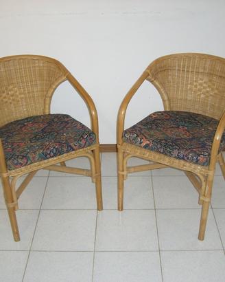Sedie / bamboo / 02 / cuscino / fiori