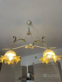 Lampadario a forma di girasole
