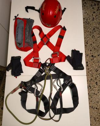 Salewa Set Ferrata Y-Style + Casco + Guanti