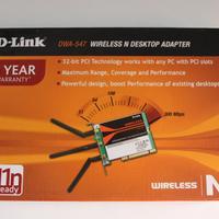 Scheda PCI WIFI DLINK DWA 547 per desktop Rangeboo