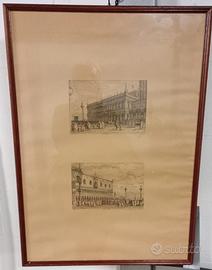 stampe antiche n.3 con cornice