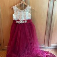 Vestito con tulle 9/10 anni