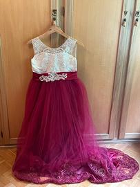 Vestito con tulle 9/10 anni