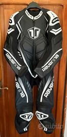 Tuta moto in pelle intera taglia L