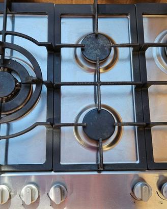 Piano cottura a gas 5 fuochi inox – da incasso