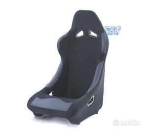 SEDILE BAQUET UNIVERSALE IN ALCANTARA NERO LOOK PO