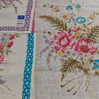 tre asciughini di puro lino anni 70