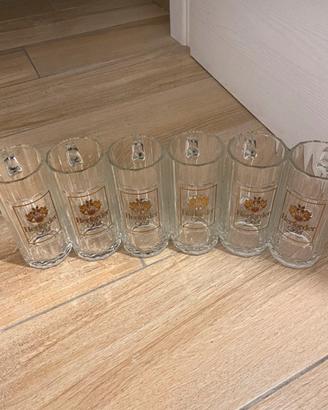 Set 6 Boccali da Birra "Herforder Pils" vintage