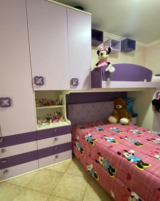 Cameretta bambina a ponte + accessori
