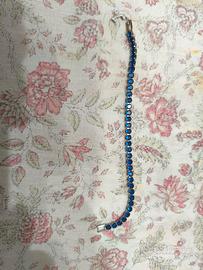 Braccialetto Tennis zircone blu