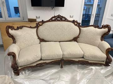 Superbo divano 4 posti stile barocco pezzo unico