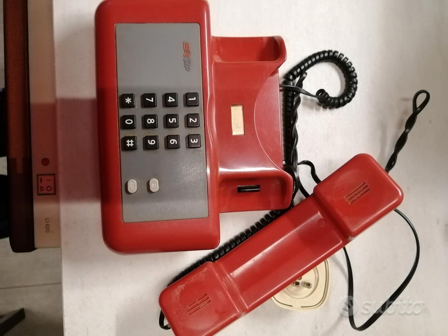 Telefono Fisso a Filo da Casa Tim Sirio Classic, Rosso