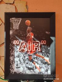 Quadro air jordan con led