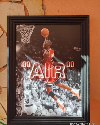 Quadro air jordan con led