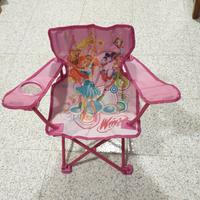 Sedia pieghevole da bambina del Winx Club