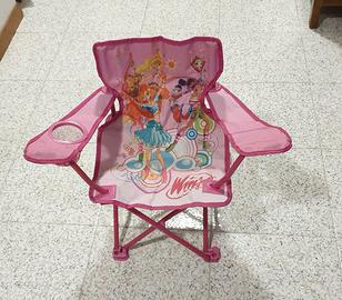 Sedia pieghevole da bambina del Winx Club